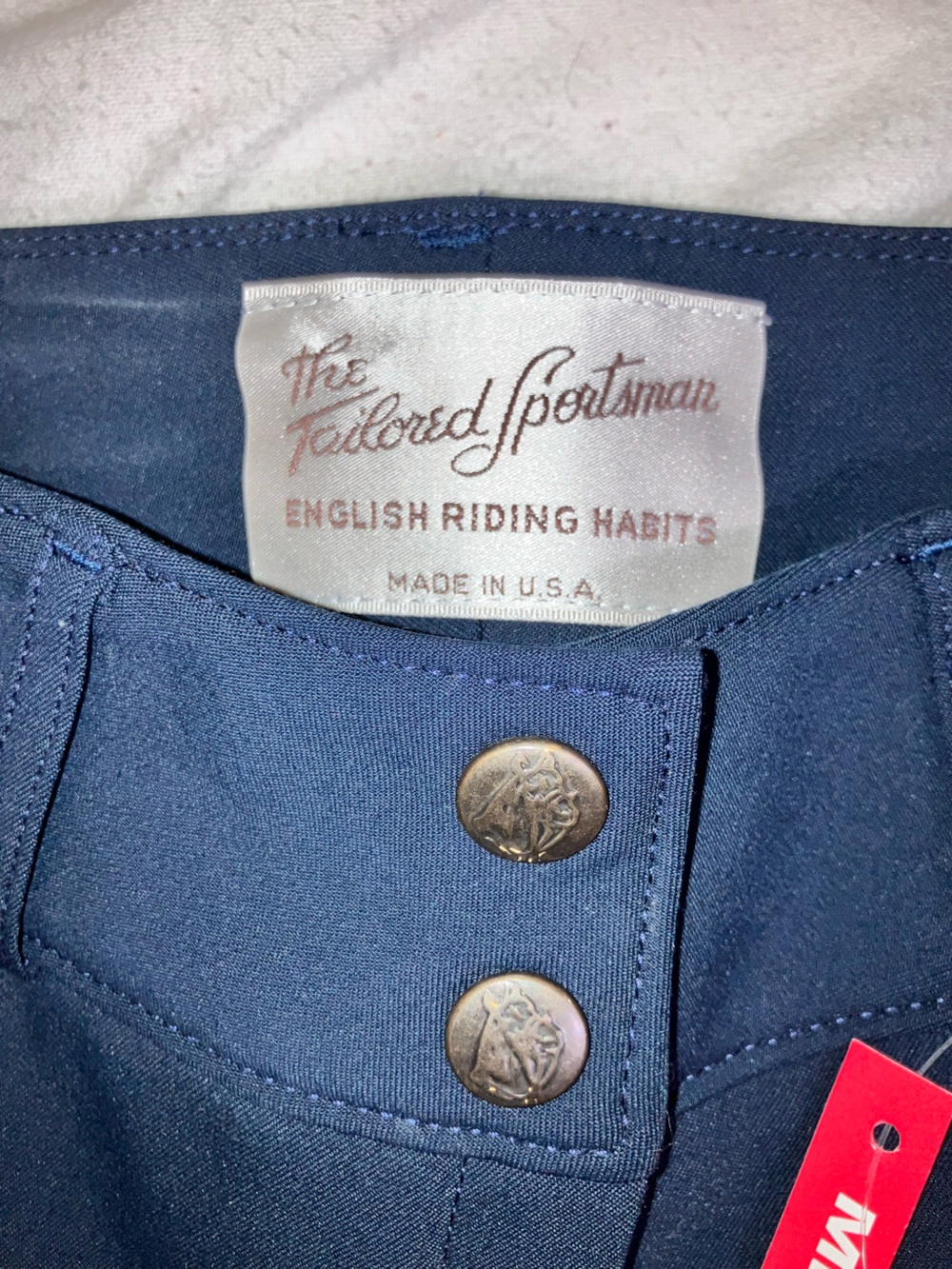 Tailored Sportsman NEW Trophy Hunter Horse Riding Breeches Pants Size 28R Blue - Picture 5 of 12